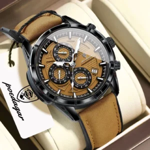 POEDAGAR Fashion Wristwatch Luminous Waterproof